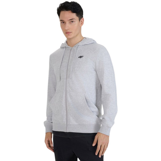 4F Heren wmm00tswsm1768 hoodie met volledige rits UTPP5405_grey large