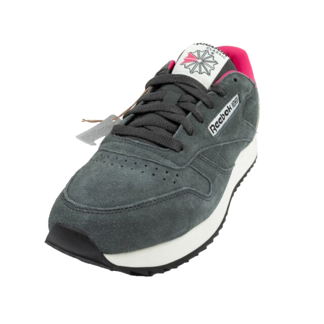 Reebok Dames classic ripple slangenleer ecologisch leren trainers UTPP5155_greypink large