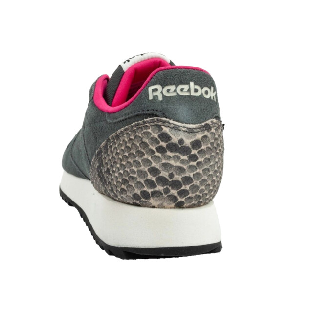 Reebok Dames classic ripple slangenleer ecologisch leren trainers UTPP5155_greypink large