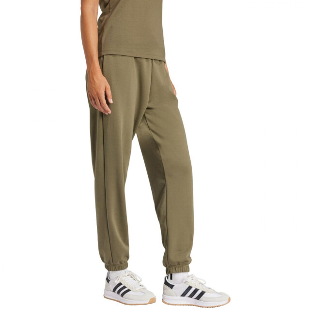 Adidas Dames essentials french terry joggingbroek met klein logo en manchet UTPP5206_green large