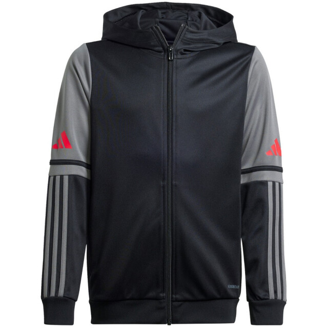 Adidas Kinder squadra 25 full zip hoodie UTPP4957_blackgreysilver large