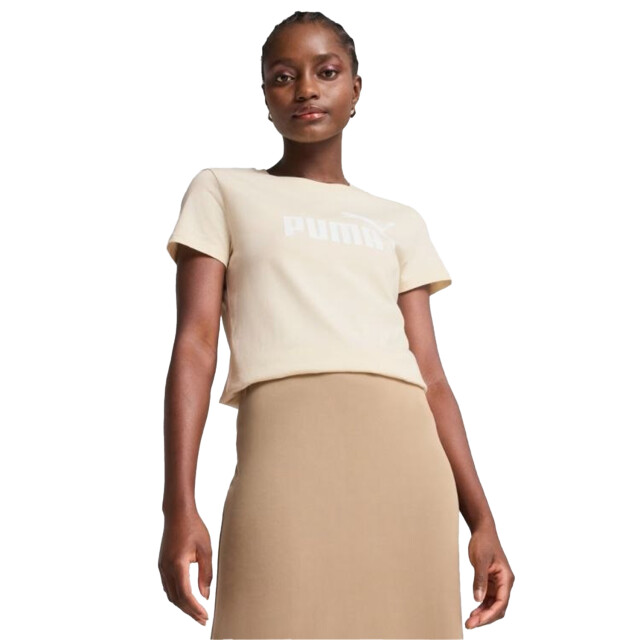 Puma Dames ess no.1 logo t-shirt UTPP4890_beige large