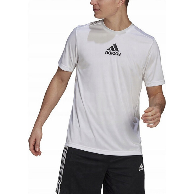 Adidas Heren designed to move 3 stripes primeblue sport t-shirt UTPP4928_white large