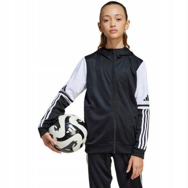Adidas Kinder squadra 25 full zip hoodie UTPP4957_whiteblack large