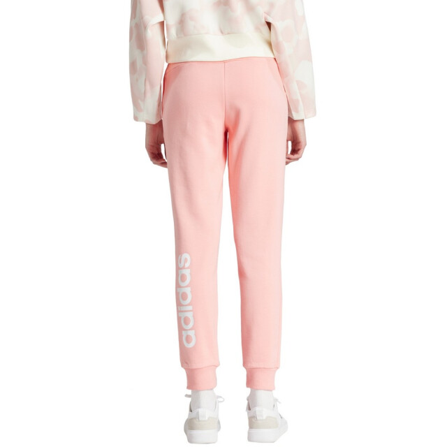 Adidas Dames french terry linear cuffed joggingbroek UTPP4933_pink large