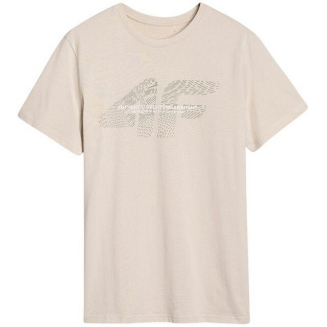 4F Herenlogo t-shirt UTPP5047_beige large