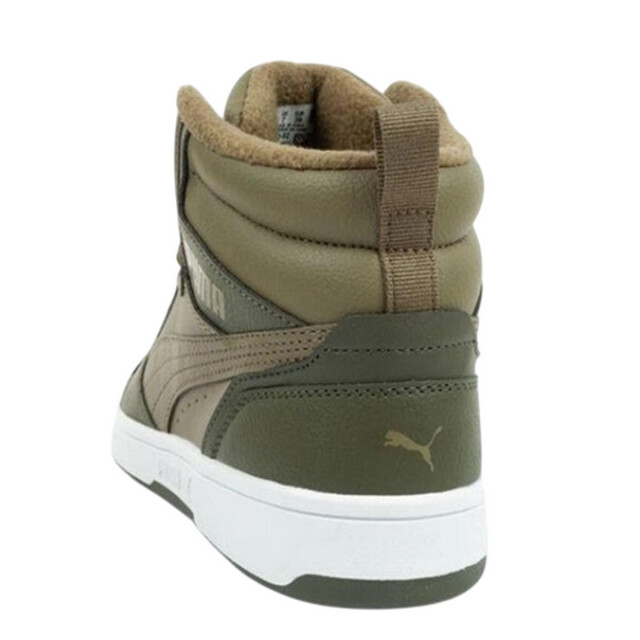 Puma Dames rebound v6 ecologisch leren enkellaarsjes UTPP6409_green large