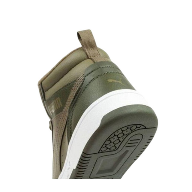 Puma Dames rebound v6 ecologisch leren enkellaarsjes UTPP6409_green large