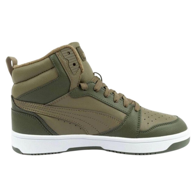 Puma Dames rebound v6 ecologisch leren enkellaarsjes UTPP6409_green large