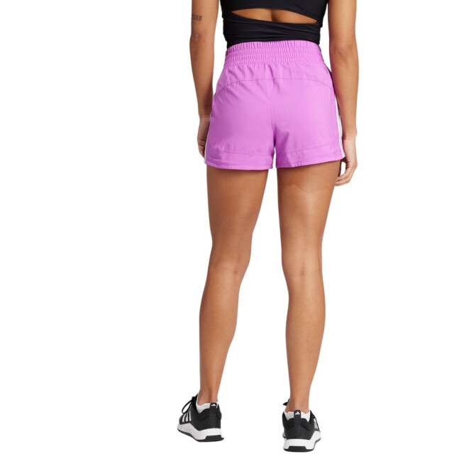 Adidas Dames pacer geweven 3 streep shorts hoog rijp UTPP5326_violet large