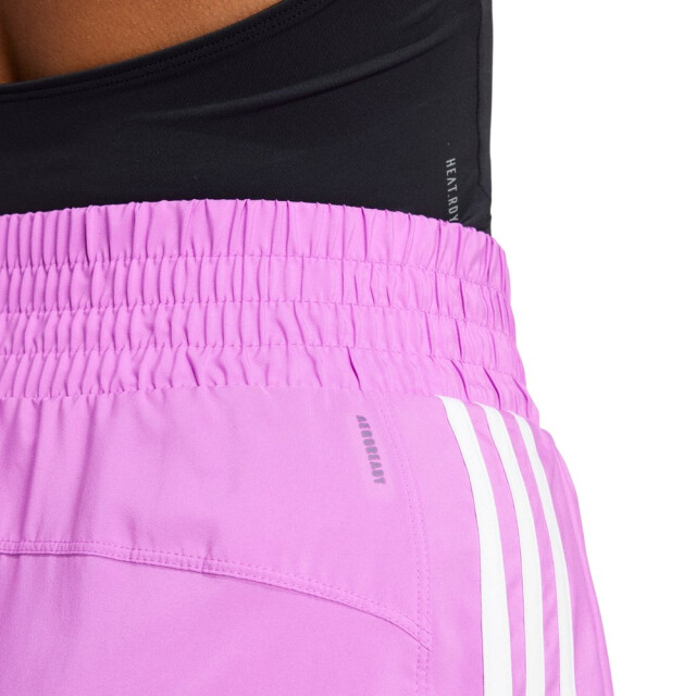 Adidas Dames pacer geweven 3 streep shorts hoog rijp UTPP5326_violet large