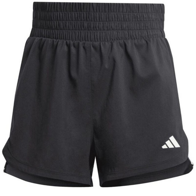 Adidas Dames pacer geweven 3 streep shorts hoog rijp UTPP5037_black large