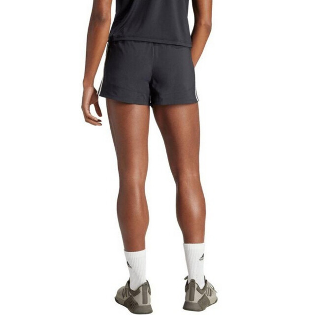 Adidas Dames pacer geweven 3 streep shorts hoog rijp UTPP5037_black large