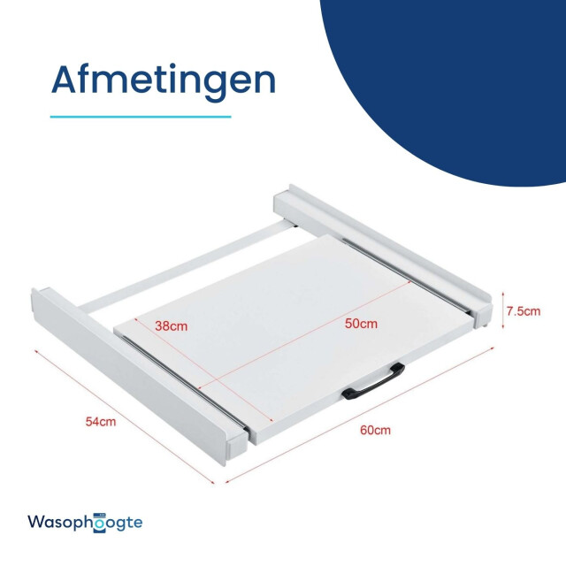Wasophoogte Tussenstuk wasmachine & droger universeel 3188045 large