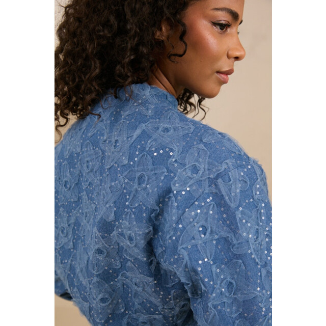 Lofty Manner Jacket maha blue denim 4279.35.0008 large