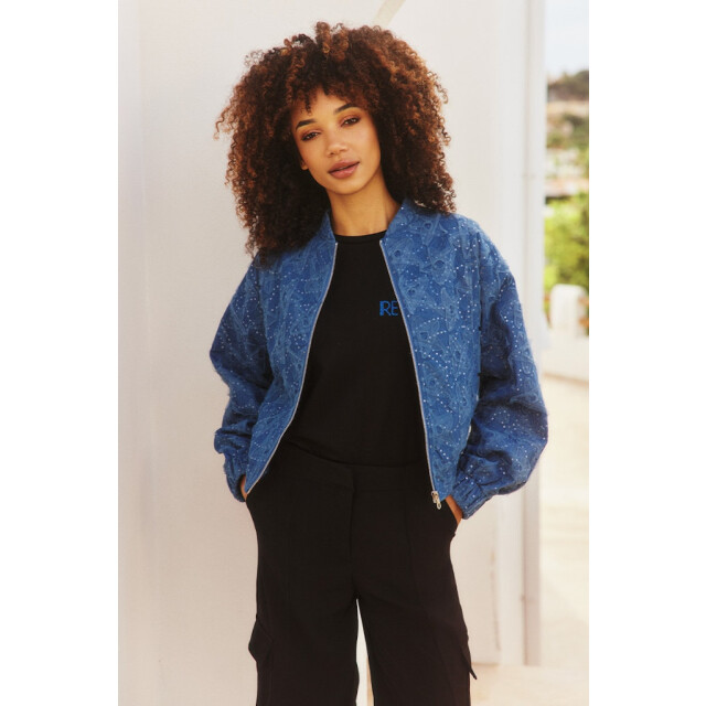 Lofty Manner Jacket maha blue denim 4279.35.0008 large