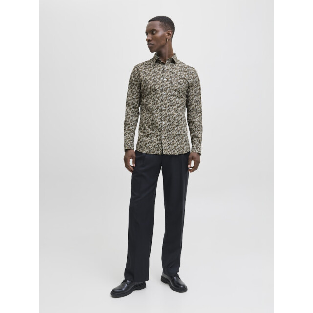 Jack & Jones Jprblablackpool stretch aop ls shirt sn dessin 5309.79.0054 large