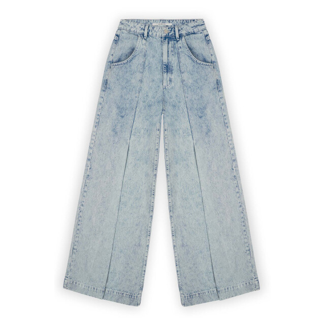 Homage to Denim H-cw25m52 wide leg jeans with pleat detail H-CW25M52 Wide Leg Jeans With Pleat Detail large