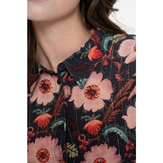 Geisha blouse print flowers 53610-20 625 blue/pink 06615.740.0024 large