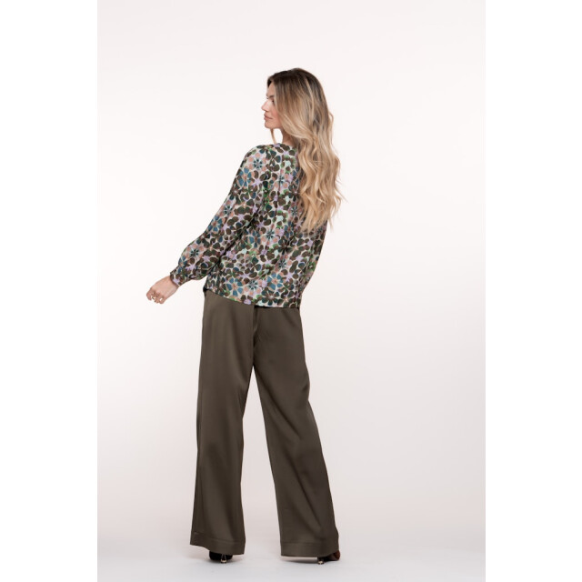 Geisha pants jacquard lurex 51684-20 530 green/black 06541.369.0118 large