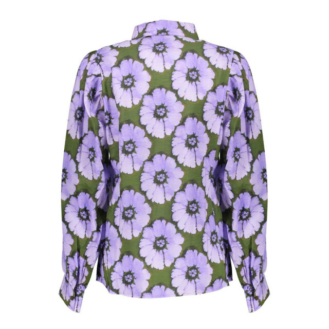 Geisha blouse print flowers 53609-20 380 purple/green 06615.770.0038 large