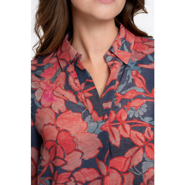 Geisha top print 53648-20 625 blue/red 06012.740.0002 large