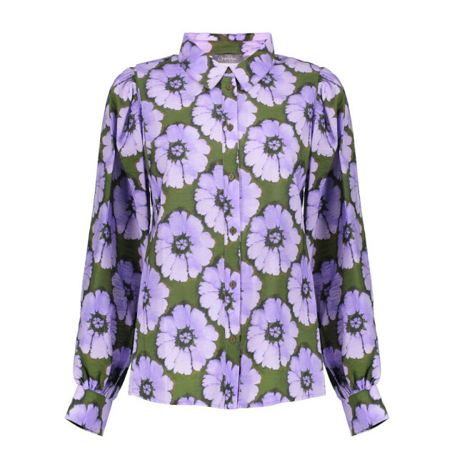 Geisha blouse print flowers 53609-20 380 purple/green 06615.770.0038 large