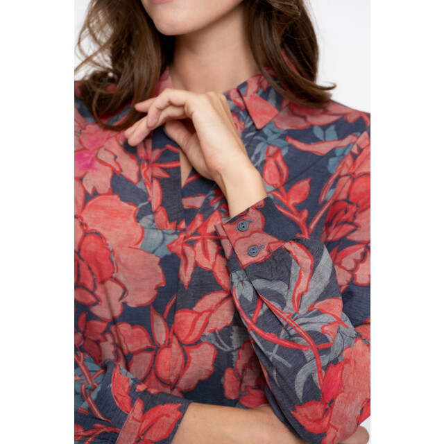 Geisha top print 53648-20 625 blue/red 06012.740.0002 large
