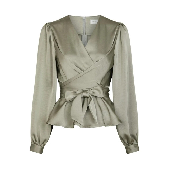 Neo Noir rista heavy sateen blouse 164803 627 smoke green 06615.369.0071 large