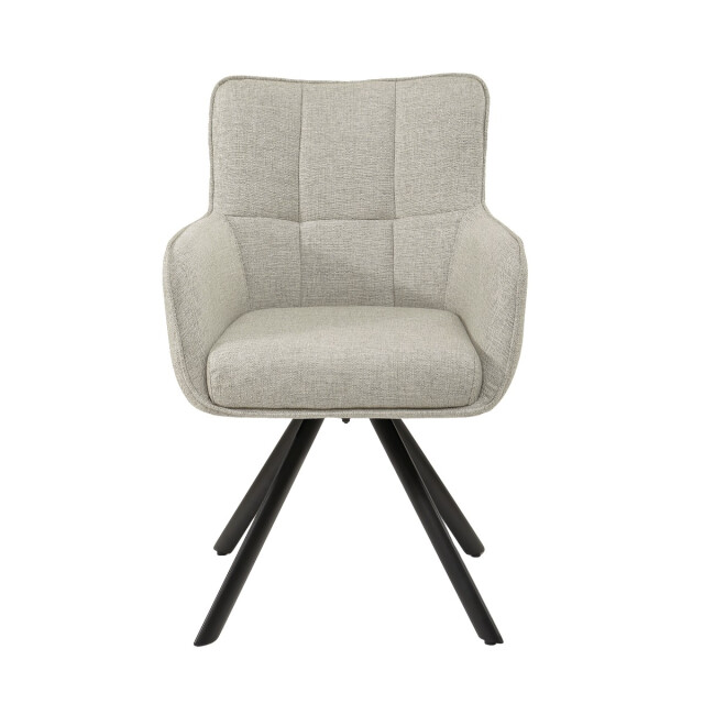 Livingfurn eetkamerstoel tori sand zwart set van 2 3040554 large