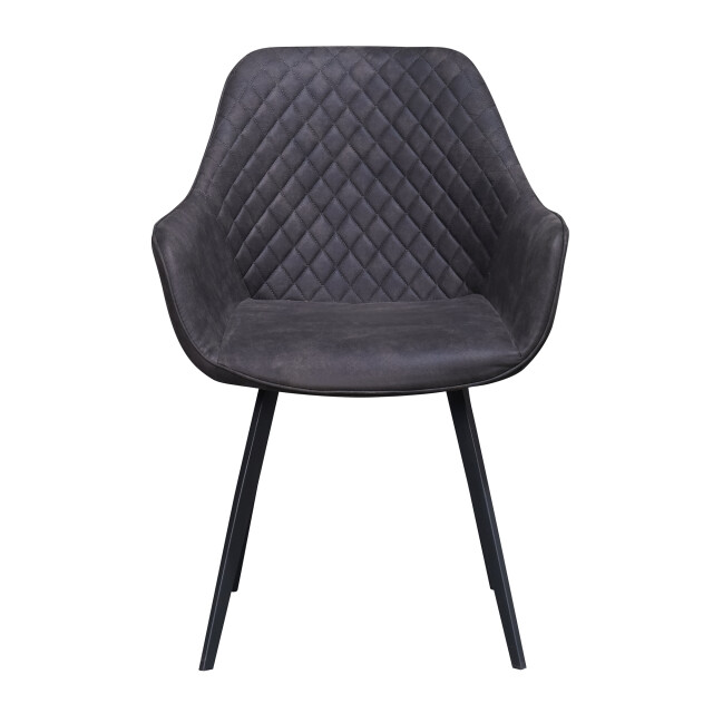 Livingfurn eetkamerstoel luca antraciet stof 60x50x85 2058967 large