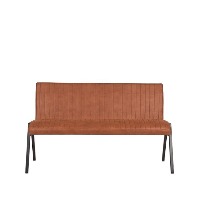 Label51 Eetkamerbank matz cognac microfiber 145 cm 3183227 large