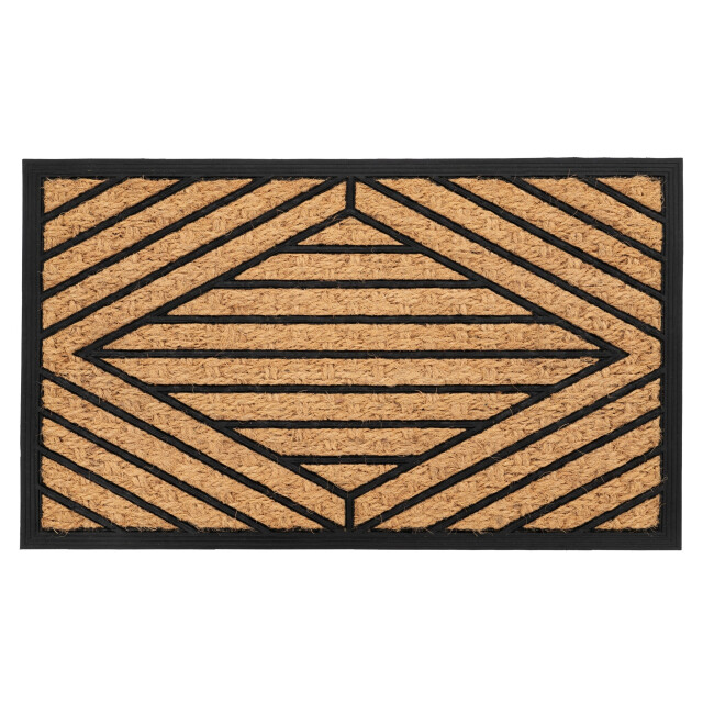Muratap Bali kokos deurmat droogloopmat – beige / zwart slijtvast & 100% 3241526 large
