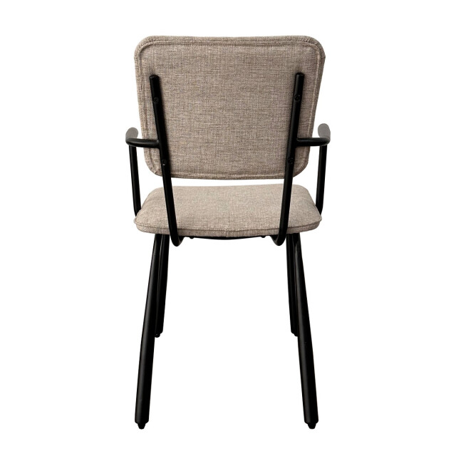 Brix eetkamerstoel finn sand zwart set van 2 3040553 large