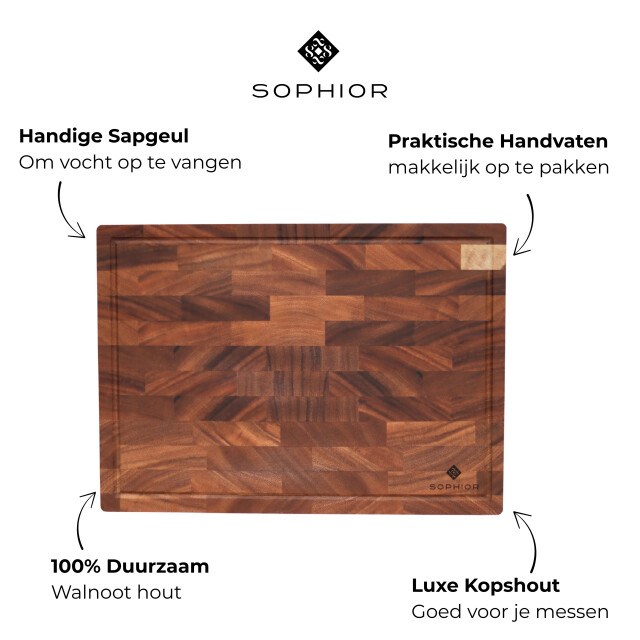 Sophior Snijplankenset van walnoot hout 3201969 large
