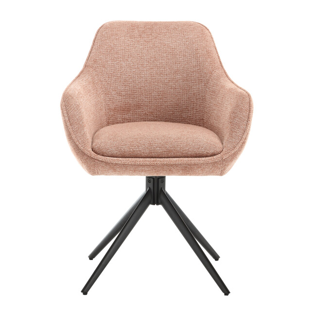 Livingfurn eetkamerstoel thomas brique - stof set van 2 2834834 large