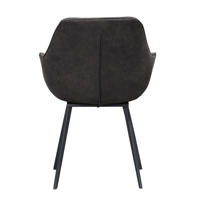 Livingfurn eetkamerstoel luca antraciet stof 60x50x85 2058967 large