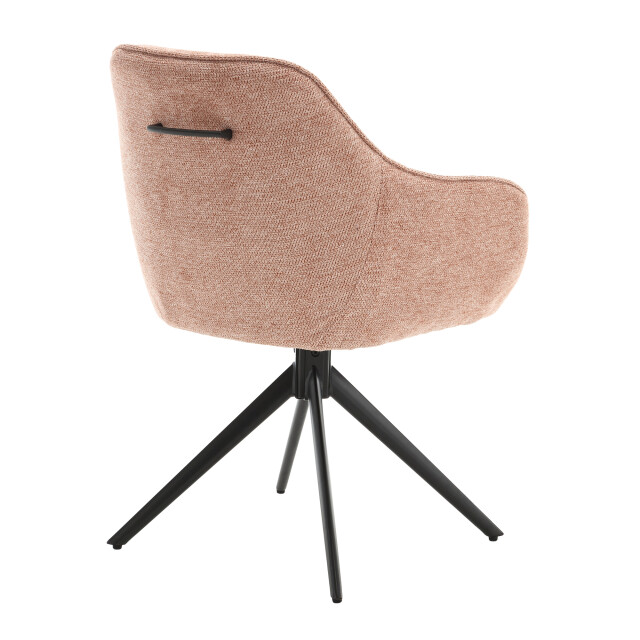 Livingfurn eetkamerstoel thomas brique - stof set van 2 2834834 large