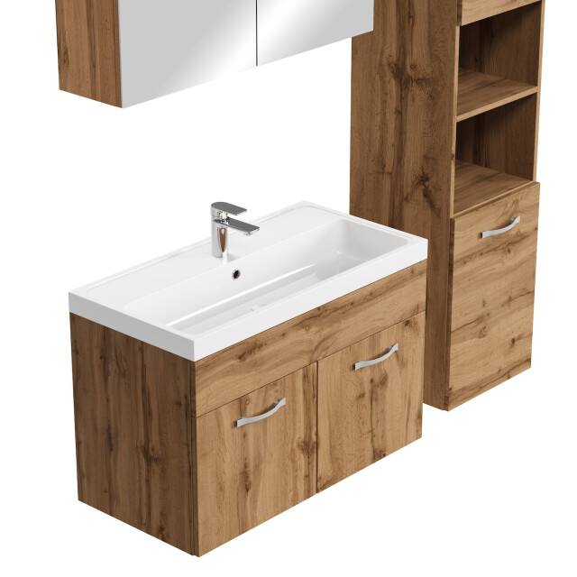 Badplaats Badkamermeubel set paso xl 80 x 40 cm - badmeubel met 3181363 large