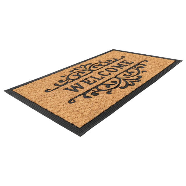 Muratap Bali welcome deurmat droogloopmat – beige / zwart slijtvast & 100% 3241528 large
