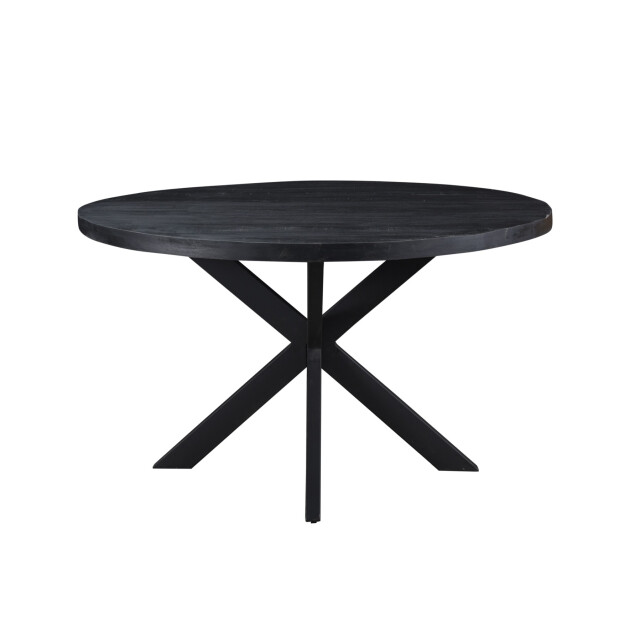 Livingfurn eetkamertafel kala rond black mangohout 150 cm - 2059068 large