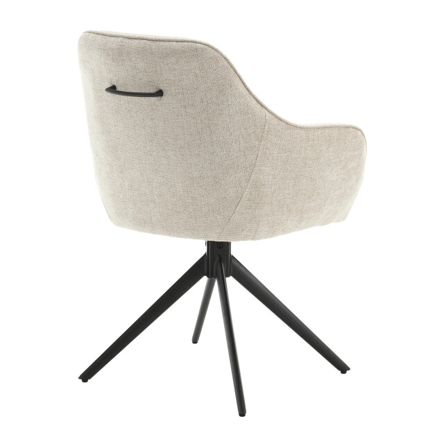 Livingfurn eetkamerstoel thomas toffee - stof set van 2 2834836 large
