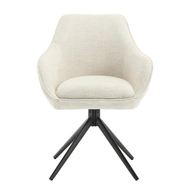 Livingfurn eetkamerstoel thomas sand - stof set van 2 2834835 large