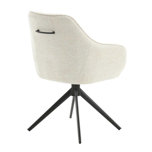 Livingfurn eetkamerstoel thomas sand - stof set van 2 2834835 large
