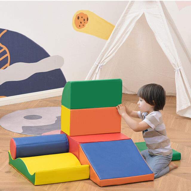 4goodz Schuimbouwstenen voor kinderen foamblokken set van 7 stuks 3205290 large