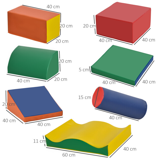 4goodz Schuimbouwstenen voor kinderen foamblokken set van 7 stuks 3205290 large