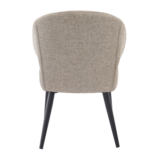 Livingfurn eetkamerstoel donna antraciet velvet - 2 stuks 2658034 large