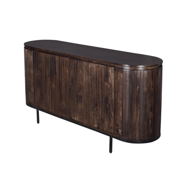 Livingfurn dressoir noor walnut 170cm mangohout / gecoat staal 2630735 large