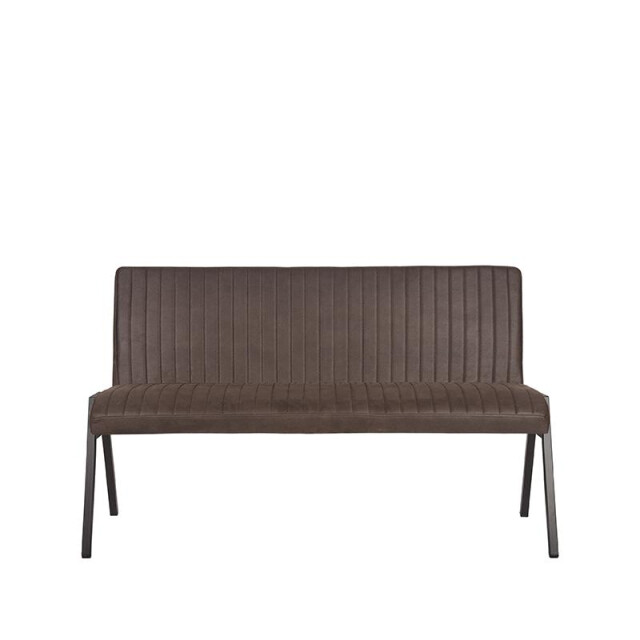 Label51 Eetkamerbank matz antraciet microfiber 145 cm 3183226 large