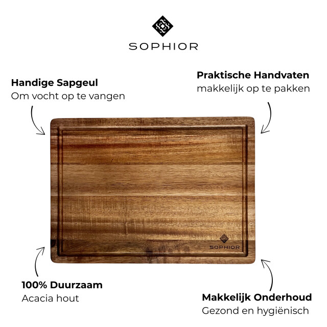 Sophior Snijplankenset van acacia hout 3201967 large
